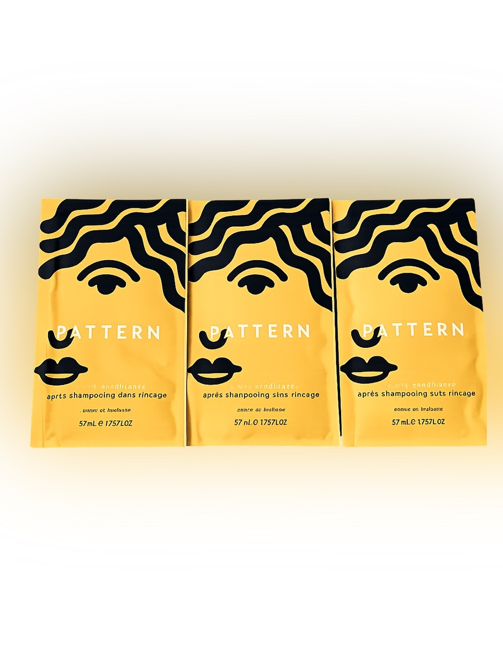PATTERN Leave-In Conditioner Sample Packets Set of 3 1.75 oz Each
